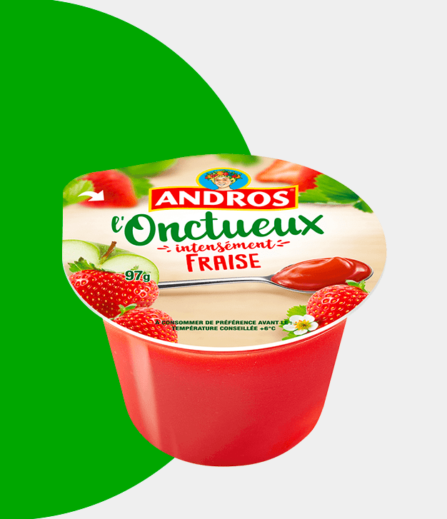 Pot morceau moelleux fraise andros
