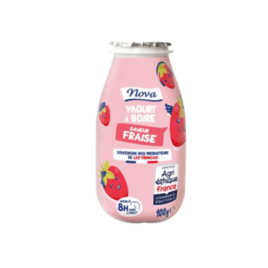 YAOURT À BOIRE SAVEUR FRAISE NOVA AGRI-ETHIQUE FRANCE