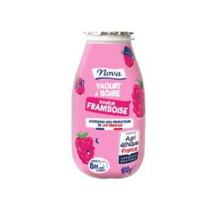 YAOURT À BOIRE SAVEUR FRAMBOISE NOVA AGRI-ETHIQUE FRANCE