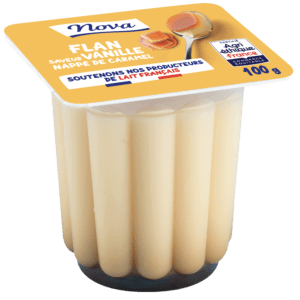 FLAN SAVEUR VANILLE NAPPÉ CARAMEL NOVA AGRI-ETHIQUE FRANCE