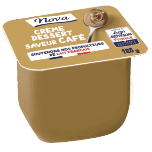 CRÈME DESSERT ONCTUEUSE SAVEUR CAFÉ NOVA AGRI-ETHIQUE FRANCE