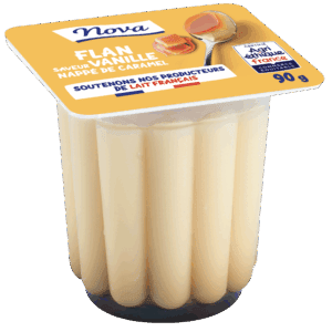 FLAN SAVEUR VANILLE NAPPÉ CARAMEL NOVA AGRI-ETHIQUE FRANCE