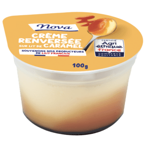 Crème renversée nappée caramael NOVA AGRI-ETHIQUE FRANCE