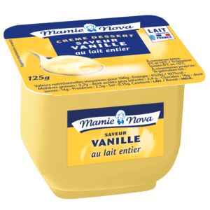 CRÈME DESSERT SAVEUR VANILLE AU LAIT ENTIER 125g