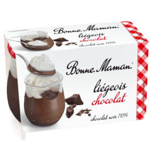 Liégeois au chocolat en pot verre