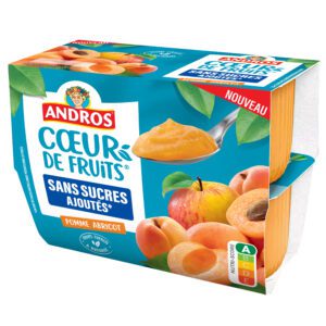 DESSERT FRUITIER POMME / ABRICOT SANS SUCRES AJOUTÉS 4x97g