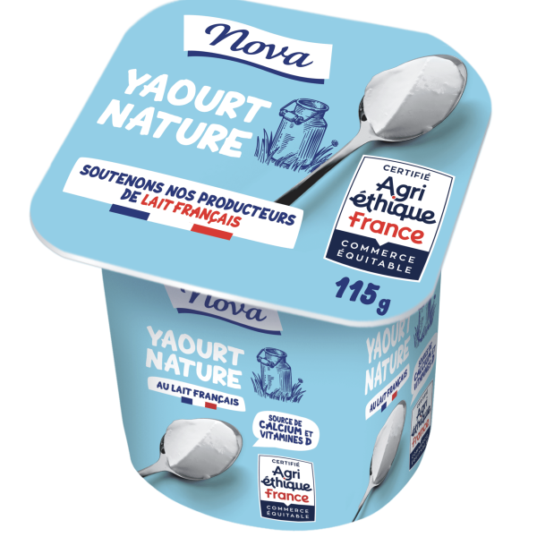 3456772024268 - Yaourt nature NOVA AGRI-ETHIQUE FRANCE 4x115g